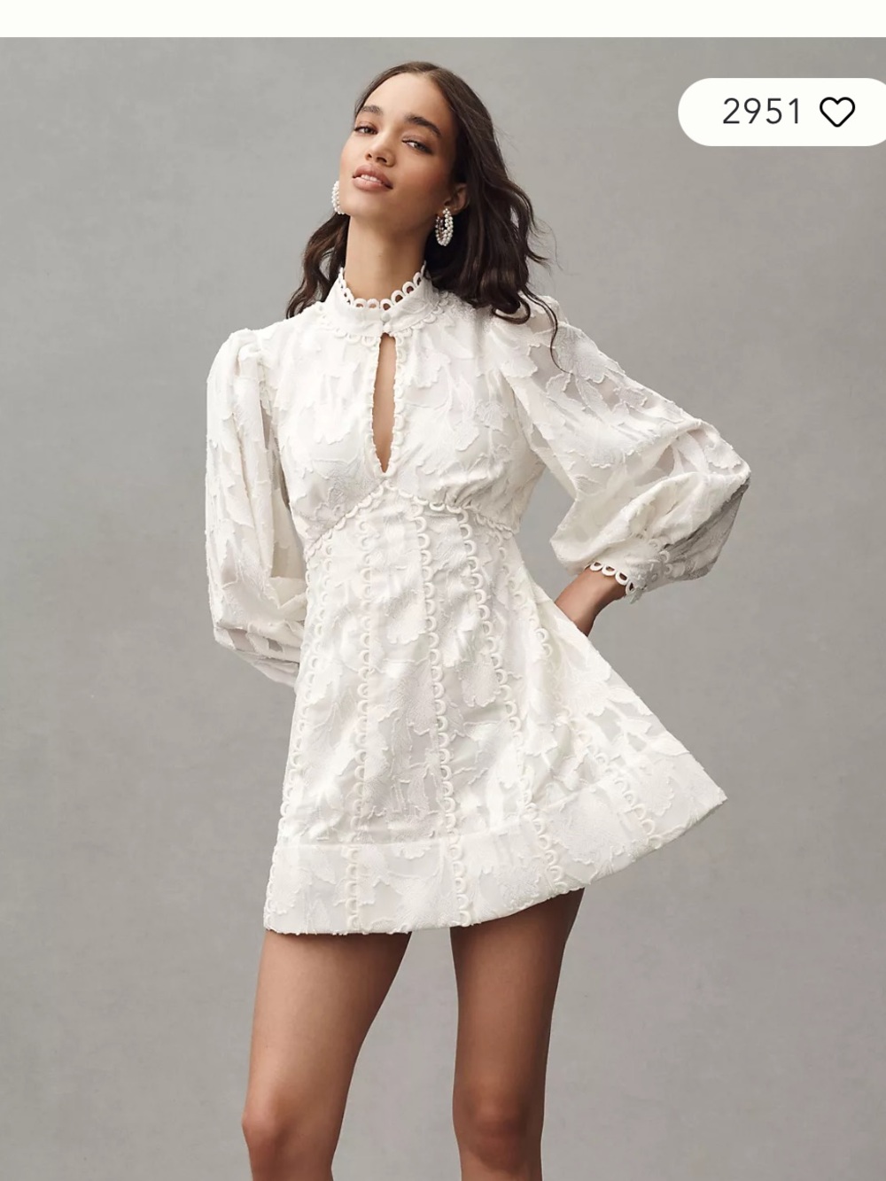 BHLDN White Mini Dress